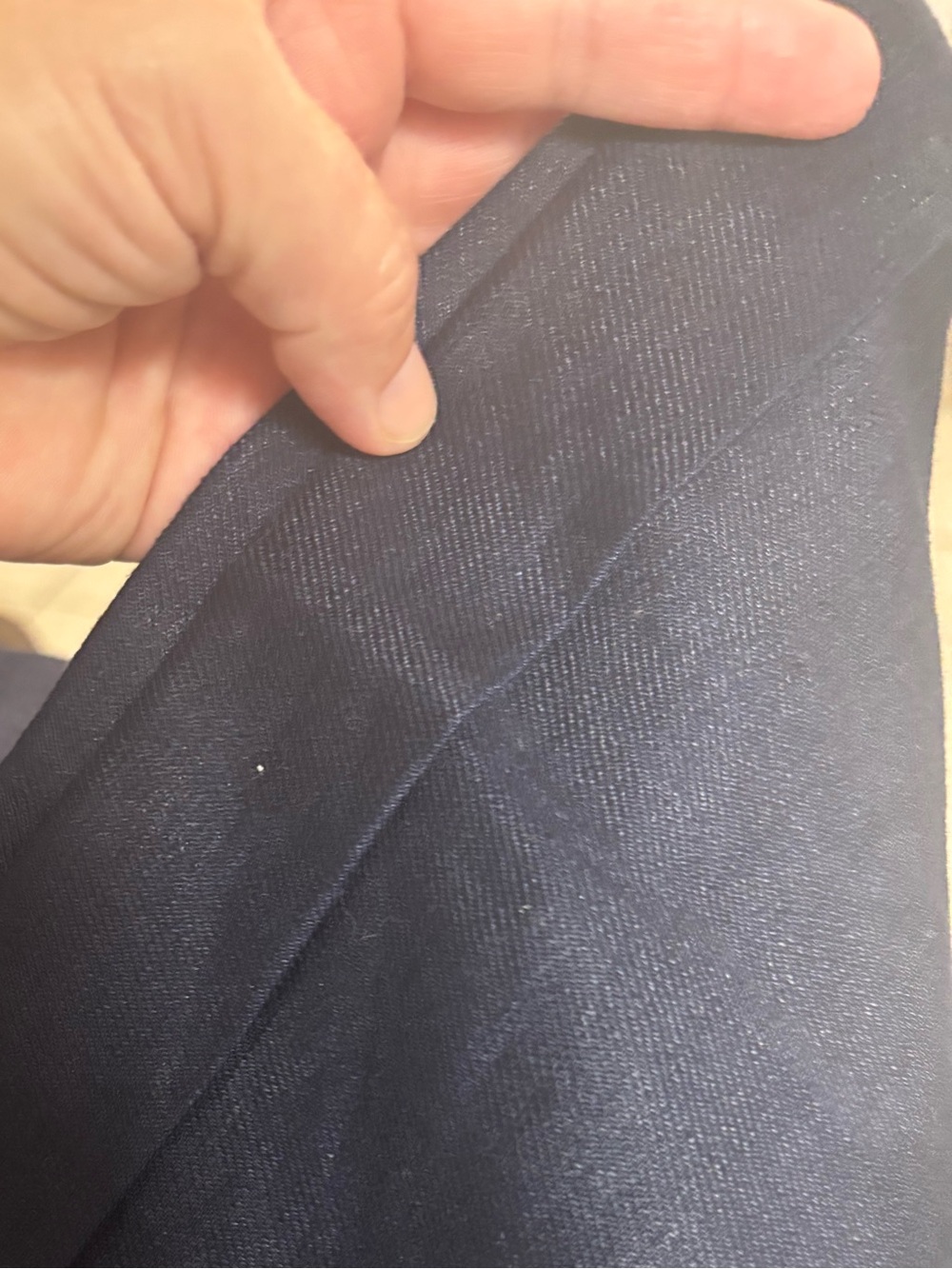 Lauren Ralph Lauren Vintage 100% Linen Wide Leg Dress Pants Navy Size 14 - Picture 8 of 9